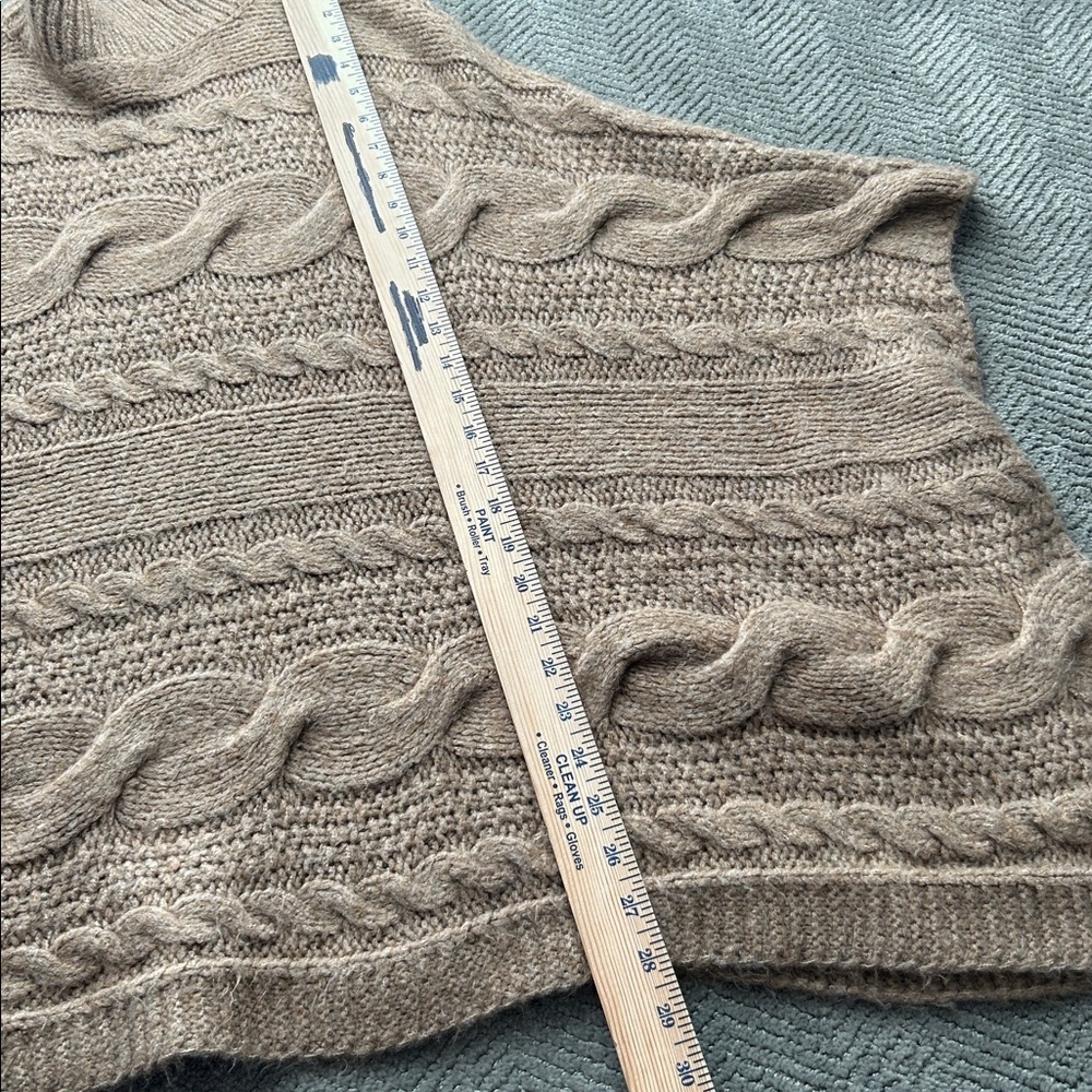 Anthropologie Rosamund -Cable Knit Poncho Sweater Size XS/S - Picture 10 of 10